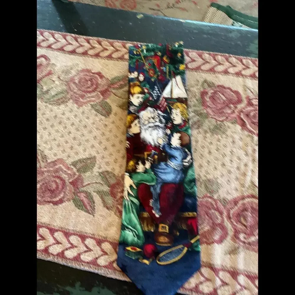 Tango Santa's Fans Tie - Vintage Americana Series by Max Raab - Picture 2 of 5